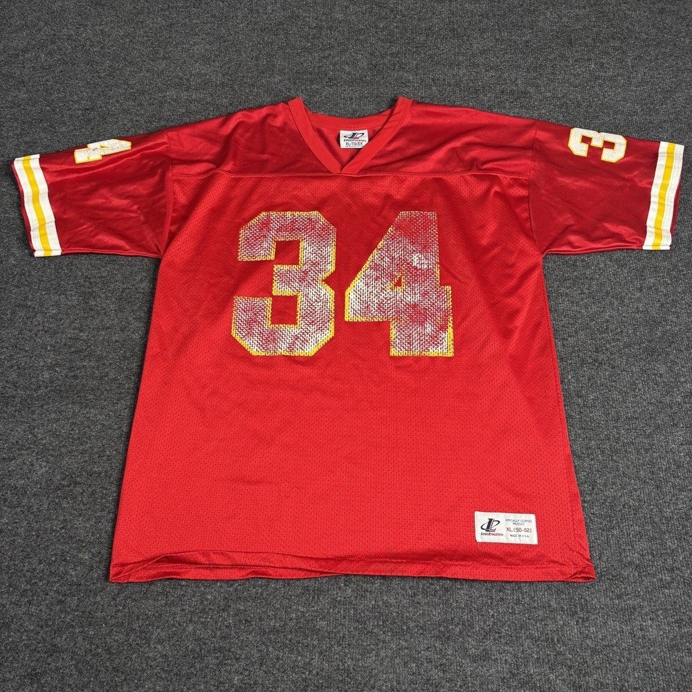 VTG Kansas City Chiefs Jersey Logo Athletic Dale Carter #34‎ 1990s Distressed XL